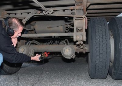 this image shows commercial truck suspension repair in Hartford, Connecticut