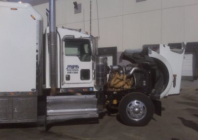 this image shows truck engine repair in Hartford, Connecticut