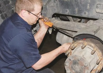 this image shows truck brake service in Hartford, Connecticut